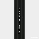 A product video of the Savage X Lacrosse Titanium 7-PRO shaft, in Black colorway, showing a closeup view of the logo graphic and a 45 degree view of the shaft.