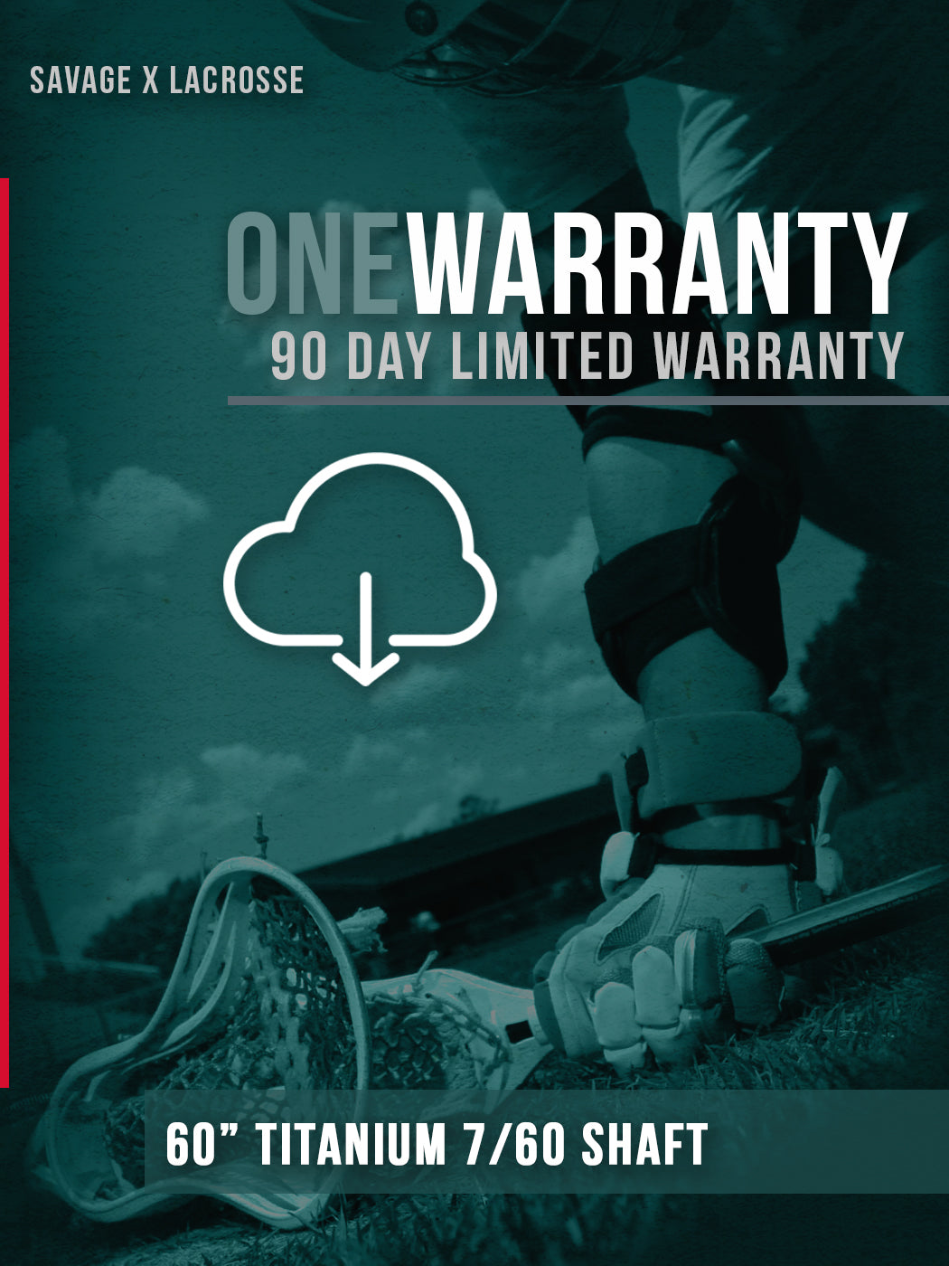 OneWarranty by Savage X Lacrosse allows the user to apply a single warranty to multiple items in their order. For example with a purchase of two lacrosse shafts and one warranty, that warranty can be used for either shaft. Watch our "Introducing OneWarranty" video.