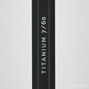 A product video of the Titanium 7/60 Lacrosse Shaft in Black colorway, showing the graphics up close.