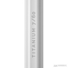 A product video of the Titanium 7/60 Lacrosse Shaft in White colorway, showing the graphics up close.