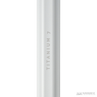 All angles of the Titanium 7 Lacrosse Handle in Classic White.