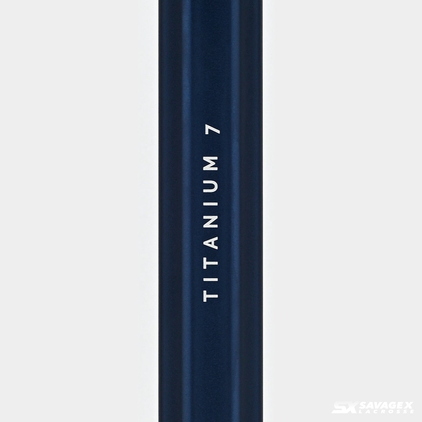A product video of the Titanium 7 Lacrosse Shaft in colorway variant Navy