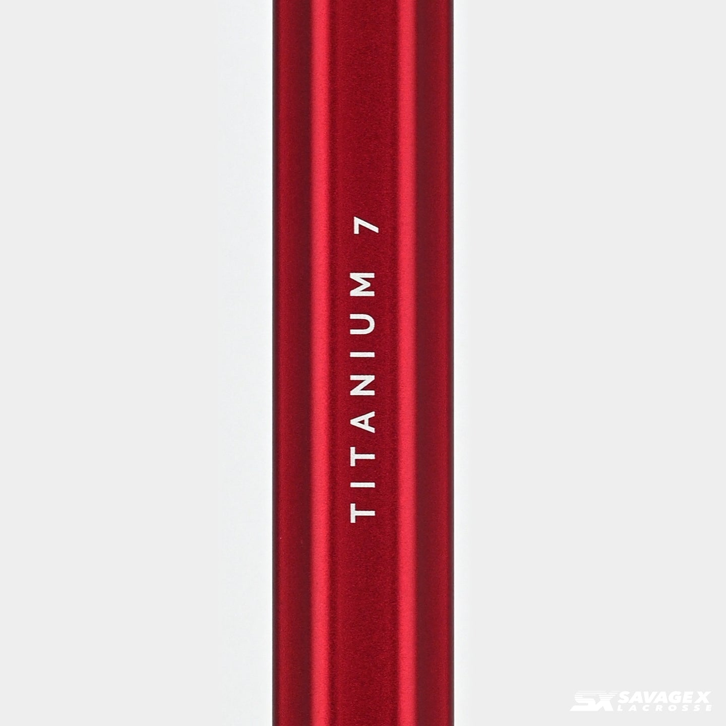 A product video of Titanium 7 Lacrosse Shaft in colorway variant Red