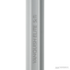 A product video of the Savage X Lacrosse Vanquish Elite ScTi lacrosse shaft, in Arctic White colorway, showing a closeup view of the logo graphic and a 45 degree view of the shaft.
