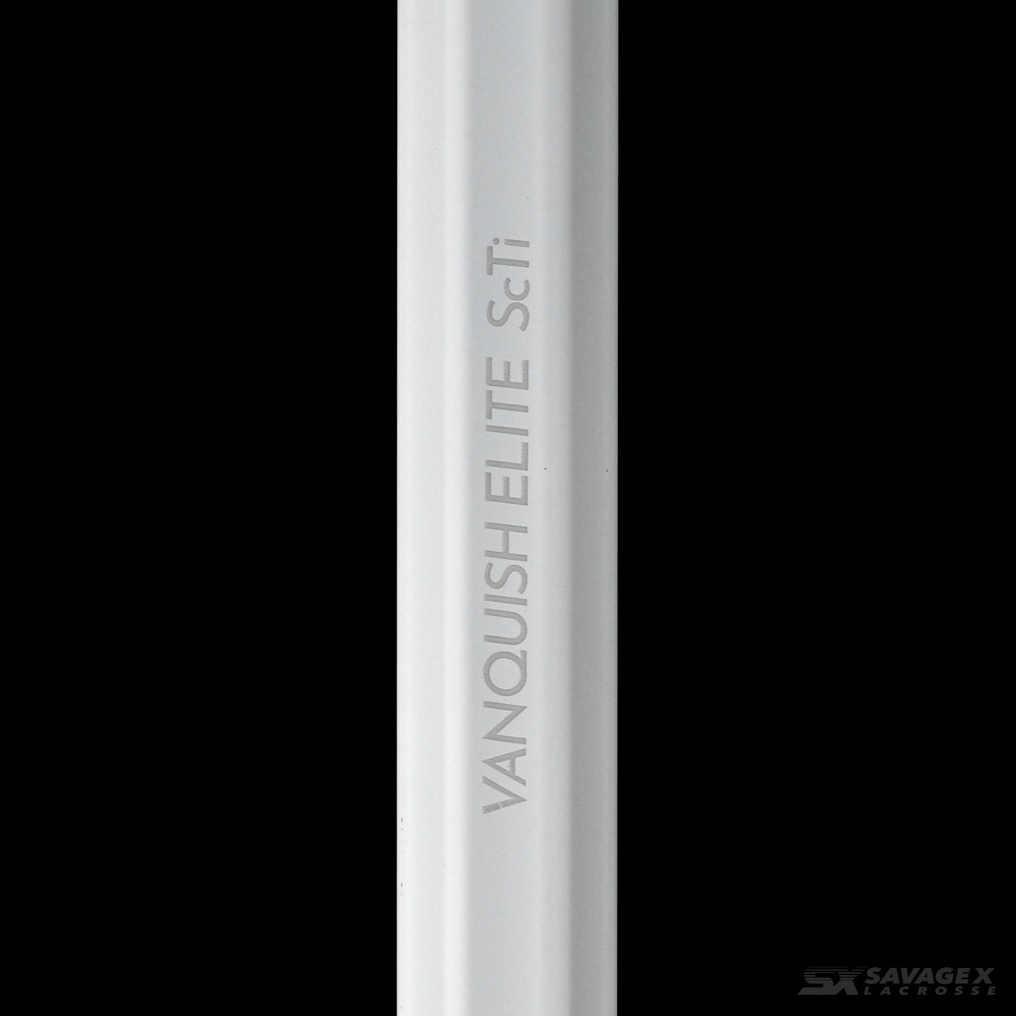 A product video of the Vanquish Elite ScTi 32" lacrosse shaft, in colorway Arctic White.